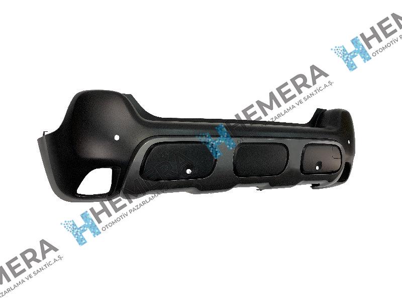 TAMPON ARKA KOMPLE MAT SİYAH 4 SENSÖRLÜ - Citroen C3 AIRCROS yedek parça