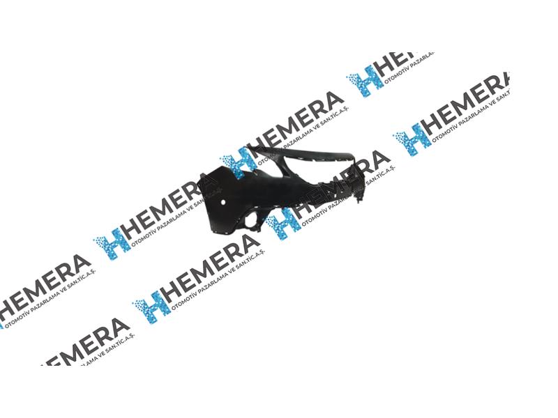 TAMPON ÖN SİYAH SİSLİ ASTARSIZ SENSÖR DELİKLİ - Peugeot 2008 yedek parça