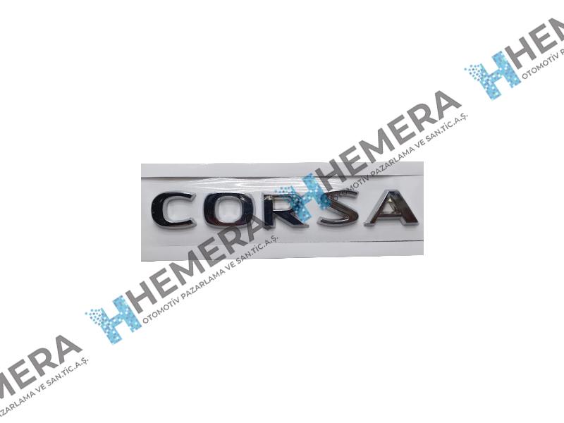 AMBLEM YAZI BAGAJ ARKA"CORSA" - Opel CORSA D yedek parça