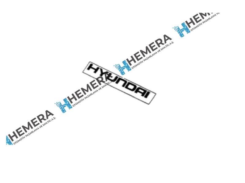 AMBLEM YAZI  Siyah - Hyundai ACCENT yedek parça