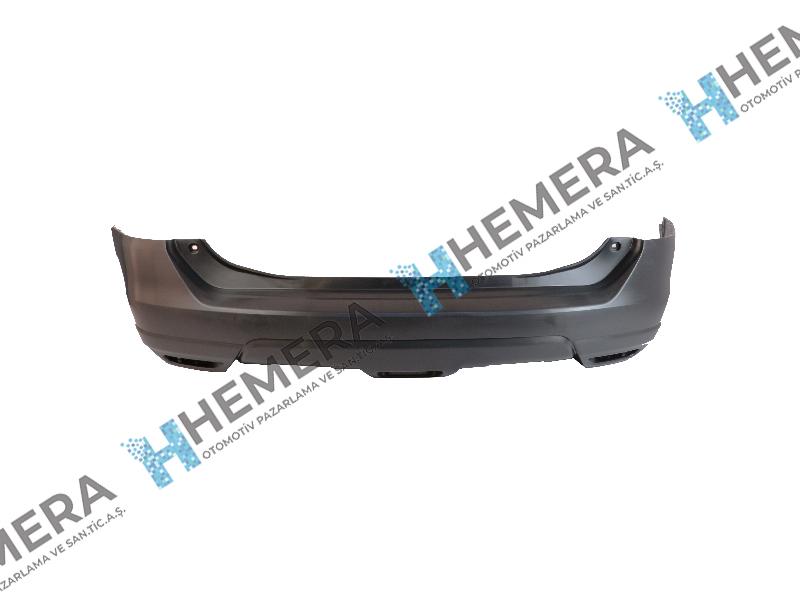 TAMPON ARKA SENSÖRSÜZ REFLEKTÖR DELİKLİ - Nissan X-TRAIL yedek parça