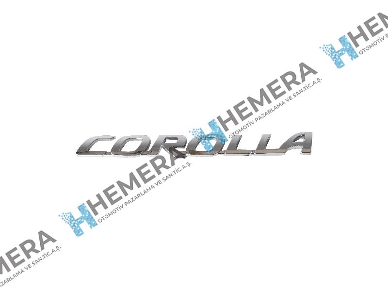 AMBLEM YAZI ARKA - Toyota COROLLA yedek parça