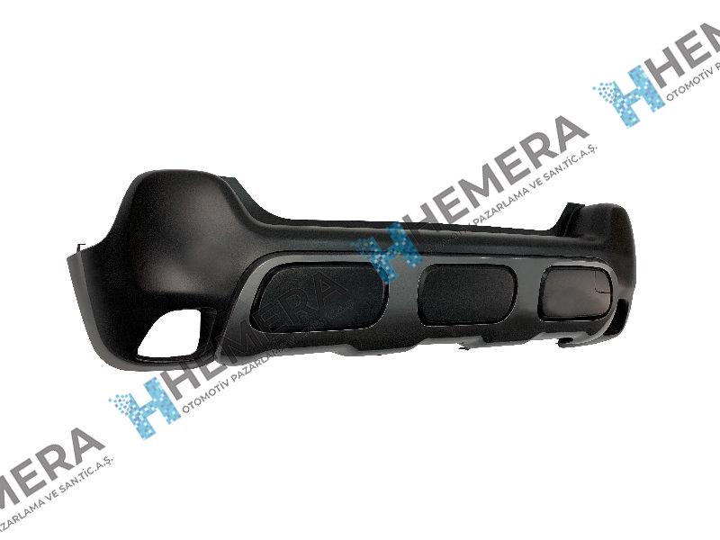 TAMPON ARKA KOMPLE MAT SİYAH - Citroen C3 AIRCROS yedek parça