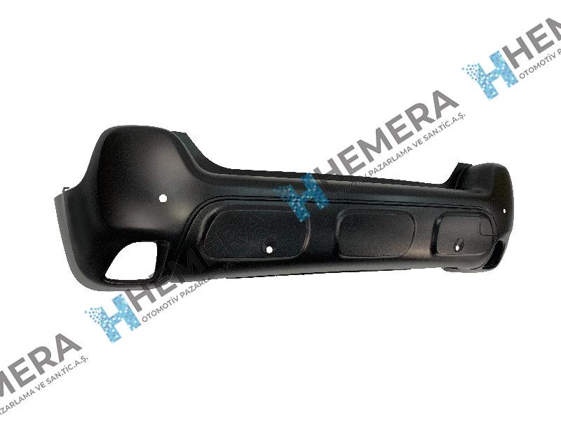 TAMPON ARKA MAT SİYAH 4 SENSÖR DELİKLİ - Citroen C3 AIRCROS yedek parça