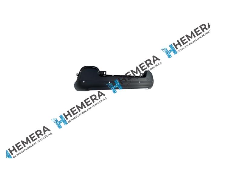 TAMPON ARKA ALT SİYAH 4 SENSÖR DELİKLİ - Citroen C3 yedek parça